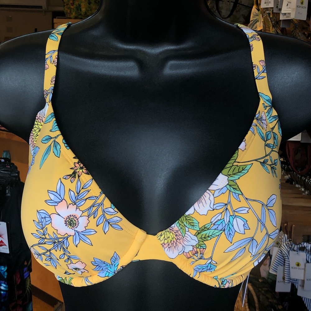 Floral bikini top